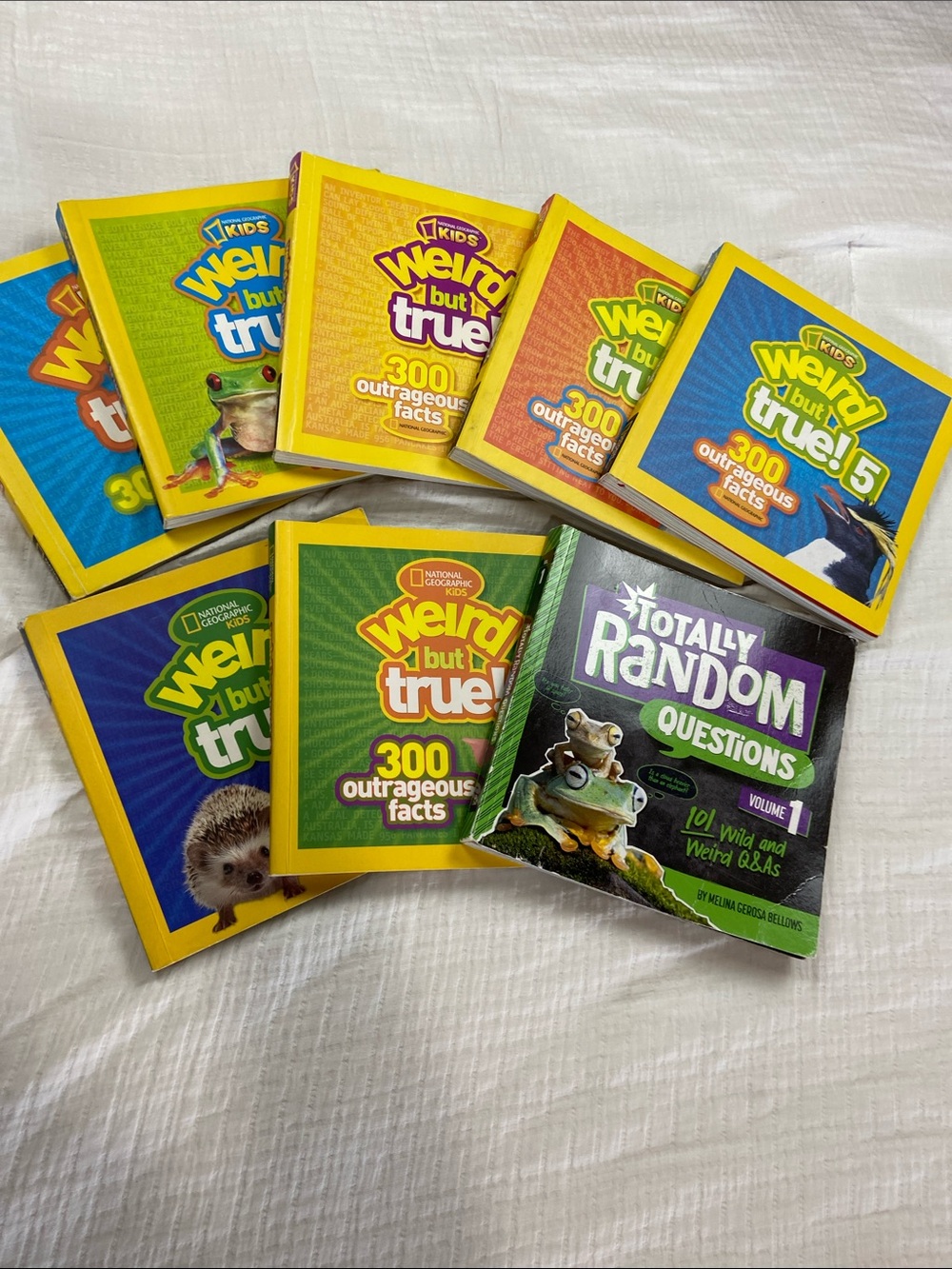 Weird but true books one through seven plus Totally Random Questions volume one